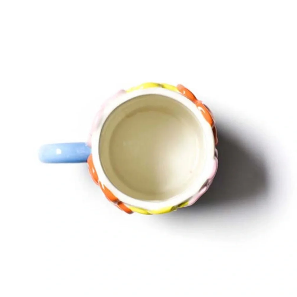 Happy Everything Flowers Shaped Mug